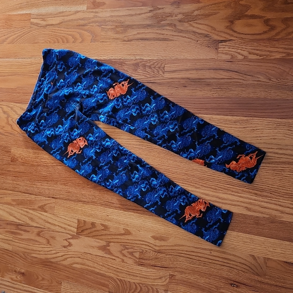 Rare Find- Lularoe Flaming Unicorn/Royal Lion Leggings